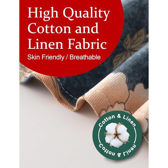 Big Plus Size Aprons for Women with Pockets Cotton Linen Baking Kitchen Cooking - Picture 4 of 6